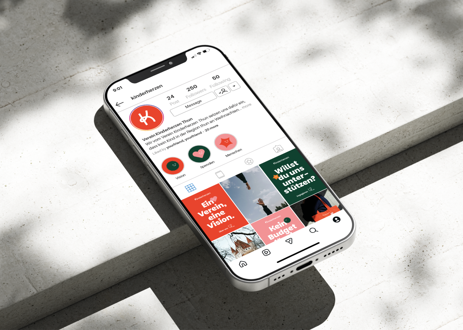 Branding Kinderherzen Thun